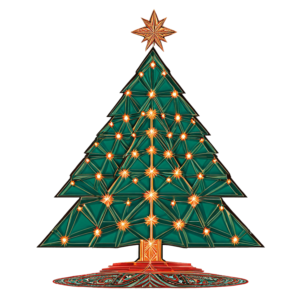 Tree in Art Deco style